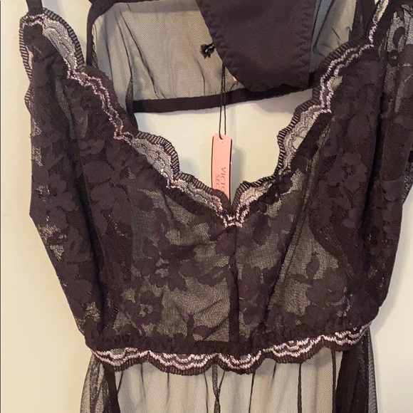 Lingerie black teddy with thong - Picture 2 of 6